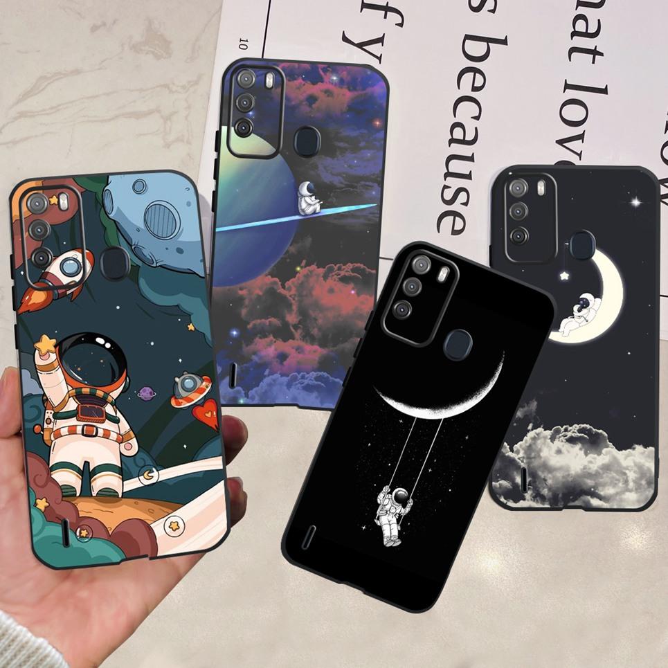 For ITEL Vision 1 Pro Vision 2 Phone Case Cute Cat Dinosaur Flower Pattern Back Cover Vision2 Vision1Pro Soft Matte Silcione Bag