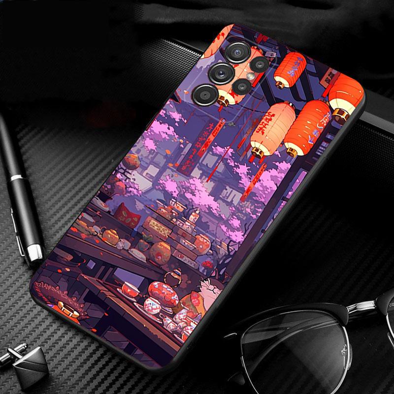 

Phone Case For Samsung Galaxy S25 S24 S23 S22 S21 Ultra S24 S23 S22 S21 S25 Plus S24 S20 FE Japan styles Shop Cherry S21 Ultra