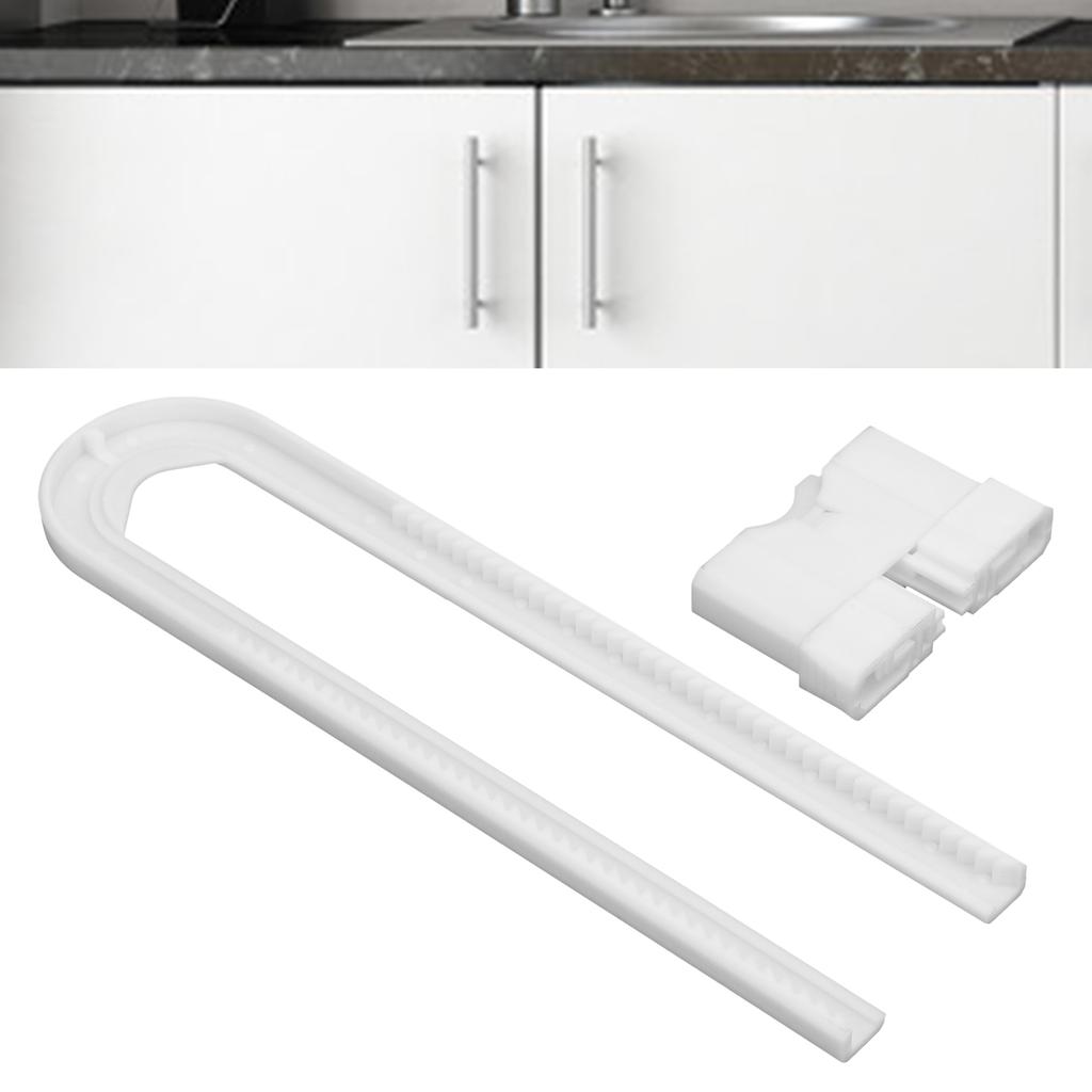 Sliding Cabinet Locks Child Proof UShaped Adjustable Baby Safety Locks for Drawers Refrigerators
