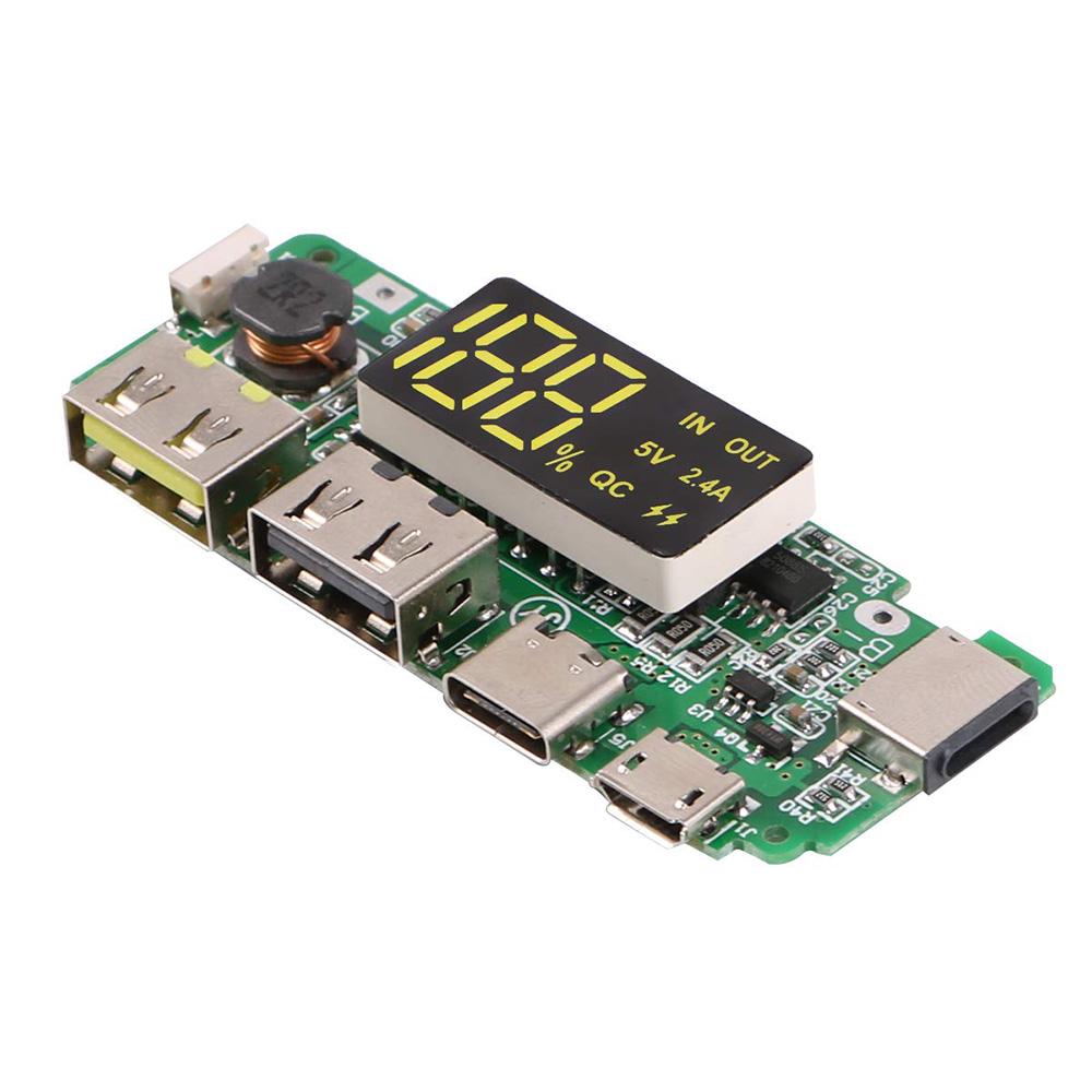 Lithium Battery Charger Board LED Dual USB 5V 2.1A 1A 2.4A Micro USB Mobile Power Bank 18650 Charging Module