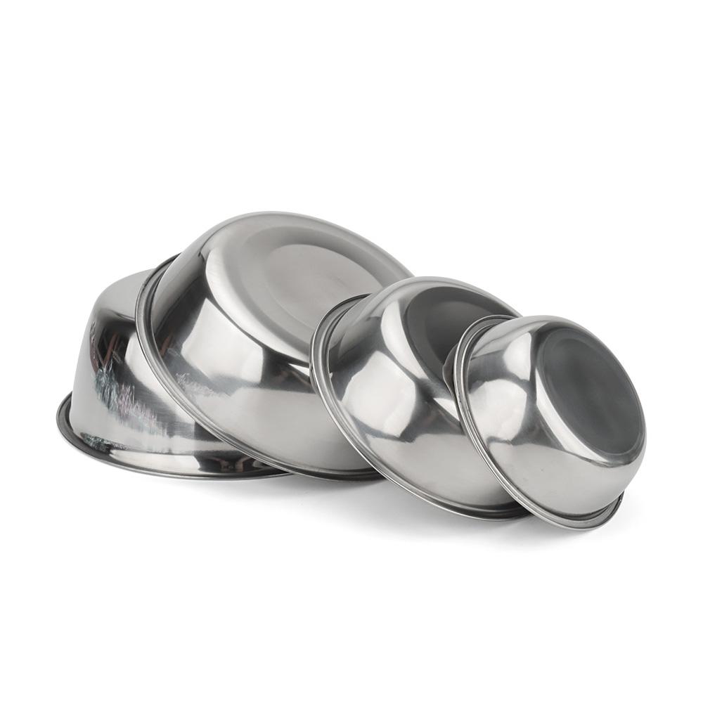 Dog Bowl Stainless Steel Pet Feeding Bowl Cat Food Drinking Feeder Bowl Durable Cheap For Small Medium Big Dogs