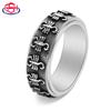 Personalized Matte Titanium Steel Rotatable Ring – Unisex, Fashionable Couple Jewelry, Ins Style
