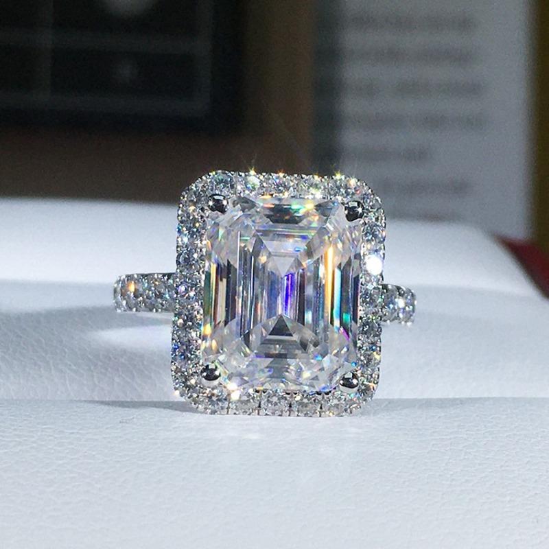 Luxury Ring Women's Ring Vintage Large Square Women's Ring