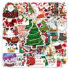 50 Christmas Doodle Sticker Sheets: DIY Festive Decorations for Laptop, Suitcase, or Car
