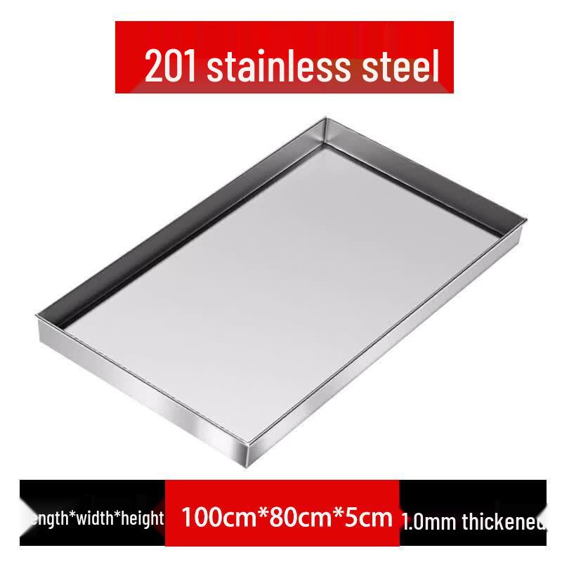 ZheBu Stainless Steel Rectangular Leak-Proof Collection Tray