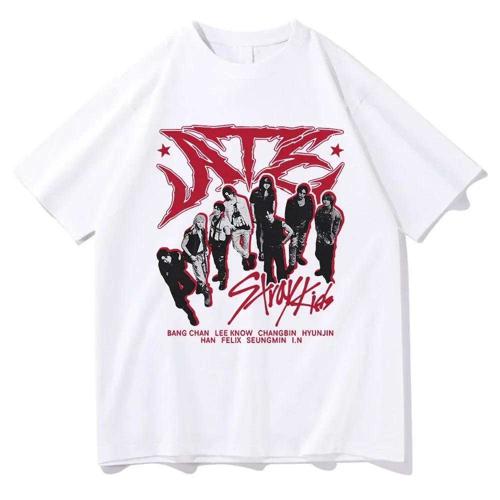 Album Ate Chk Chk Boom Printed T-shirt Korean Fashion Female Aesthetics Hip Hop Retro Tshirt Summer Women Casual O-Neck Tops