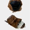 Korean Style Drawstring Flap Backpack Winter Vintage Suede Large Capacity Fashiable Shoulder Versatile Bag Bags for Travel