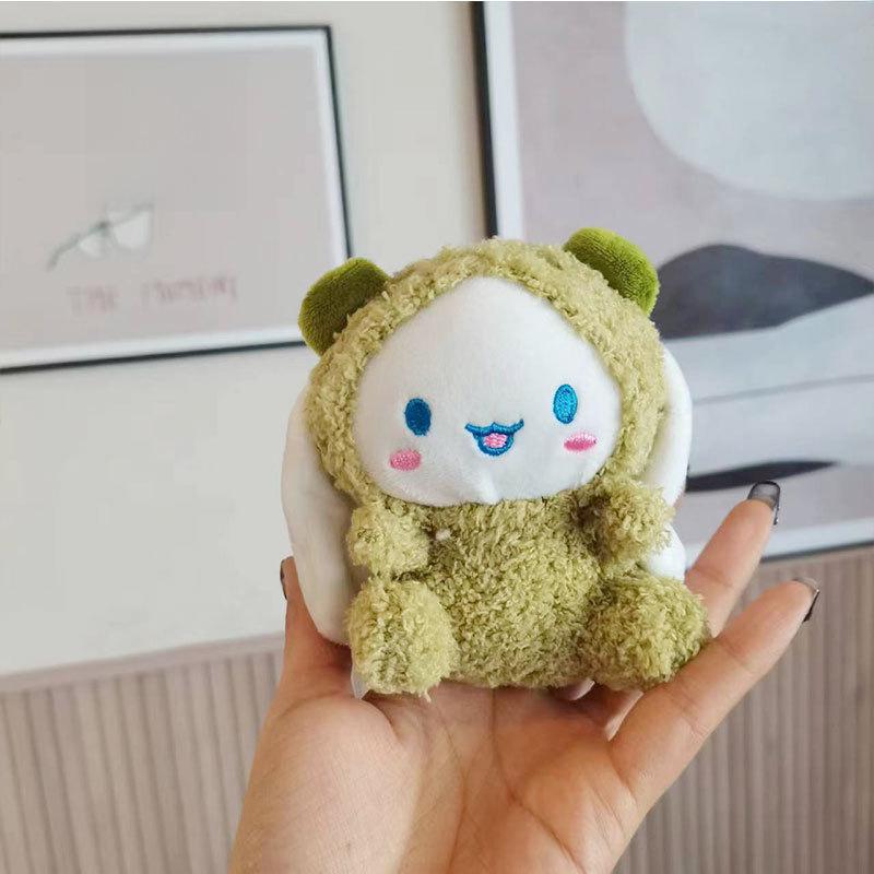 Colorful And Charming Plush Keychain Toy Cinnamon Dog Gift For Any Occasion