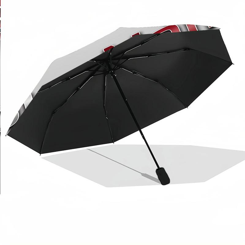 Swansea City FC Automatic 3‑Fold Umbrella 8‑Rib Windproof Folding Umbrella Sun Rain Protection For Outdoor Travel Daily Use