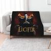 LUCIFER Kuscheldecke Weiches Sherpa-Fleece Warme Decke für den Winter