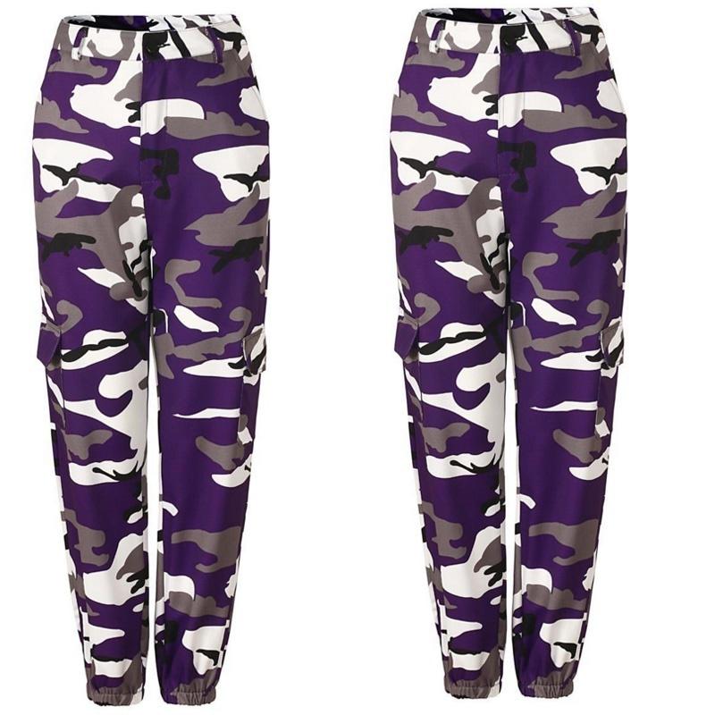 Womens Casual Military Army Combat Work Zipper Pants Trousers