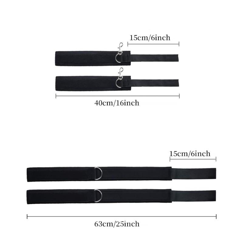 2pcs Bondage Sex Set for Beginners, Wrist and Thigh Cuffs, , Sex Toys for Women with Adjustable Leg Straps