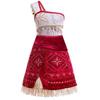 Moana Cosplay Dress For Girls With Fluorescent Fabric Kids Princess Costume For Birthday Gift
