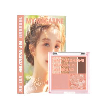 16 Brand My Magazine Make-up-Palette 7,1 g, Vol 08 Apricot Blossom Nostalgia Mood, 1 Stück