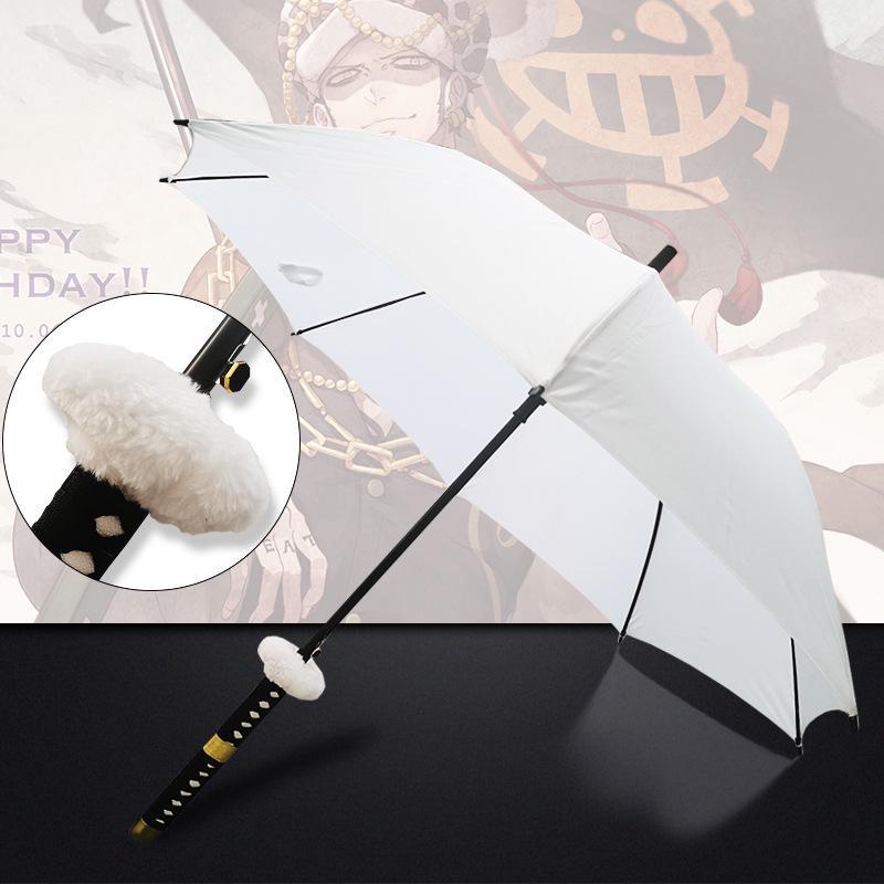 Anime Samurai Schwert Schirm - Kreativer Sonnenschirm mit langem Griff