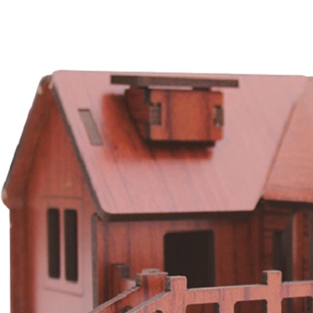 3D Puzzle Architecture Cabin Building DIY Kits Brain Teaser Kids Construction Toy Education