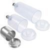 3Pcs Glass Airbrush Paint Bottles Empty Paint Dispenser Storage Jar for Airbrush Painting Glass Portion Bottles