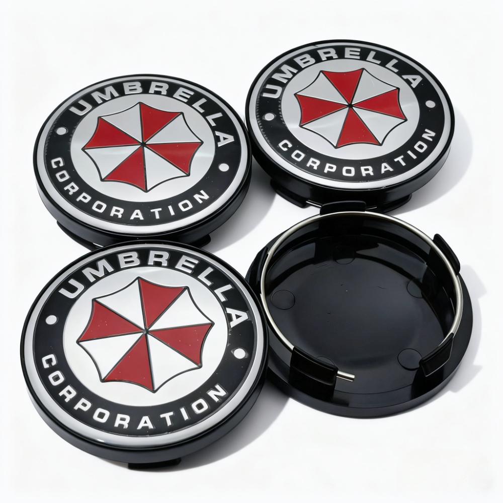 4pcs 58MM 54MM Umbrella Logo Emblem Badge Car Wheel Center Caps Wheel Hubcaps Rim Hub Center Dust Cover Replace Car Accessories
