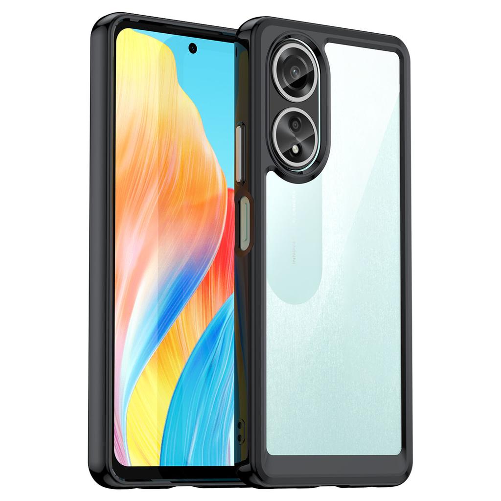 For Oppo A58 4G Case TPU+Acrylic Shockproof Anti-fall Protective Phone Cover