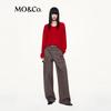 MO&Co. Women's Straight-Leg Cotton Trousers