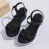Fashion 2025 New Summer Women Wedges Sandals Fashion Solid Color Shoes for Women High Heels Platform Designer Sandals Zapatos De Mujer