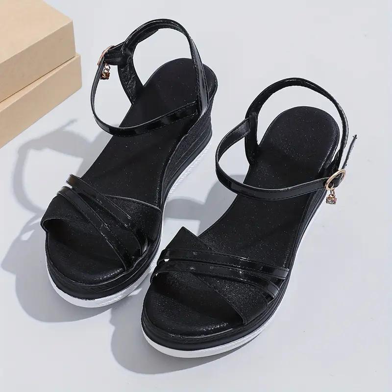 Fashion 2025 New Summer Women Wedges Sandals Fashion Solid Color Shoes for Women High Heels Platform Designer Sandals Zapatos De Mujer