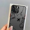 Case for iPhone 17 Pro Max 13 Mini Air 7 8 SE XS XR 15 14 11 16 Plus 12 Funda Back Phone Cover Travel Airplane Route