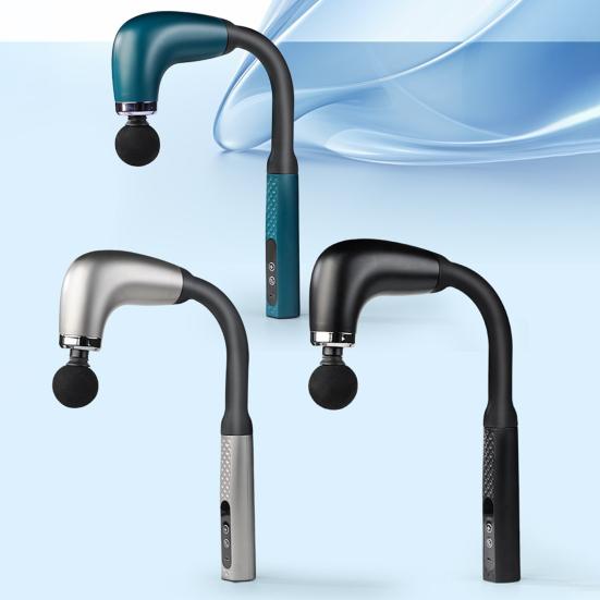 Fascia Massage Hammer with 4 Massage Heads Multiple Modes 9 Intensity Levels Low Noise Ergonomic Grip Massage Hammer Set