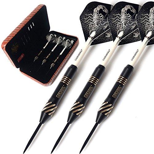 

CUESOUL Black Scorpion Deluxe Steel Tip Darts Set, 20g F2004-L