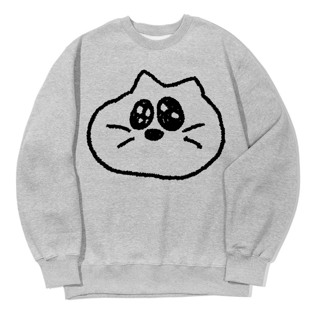 AWESOMEUS Sad Crying Catsweat Shirts_3 Color