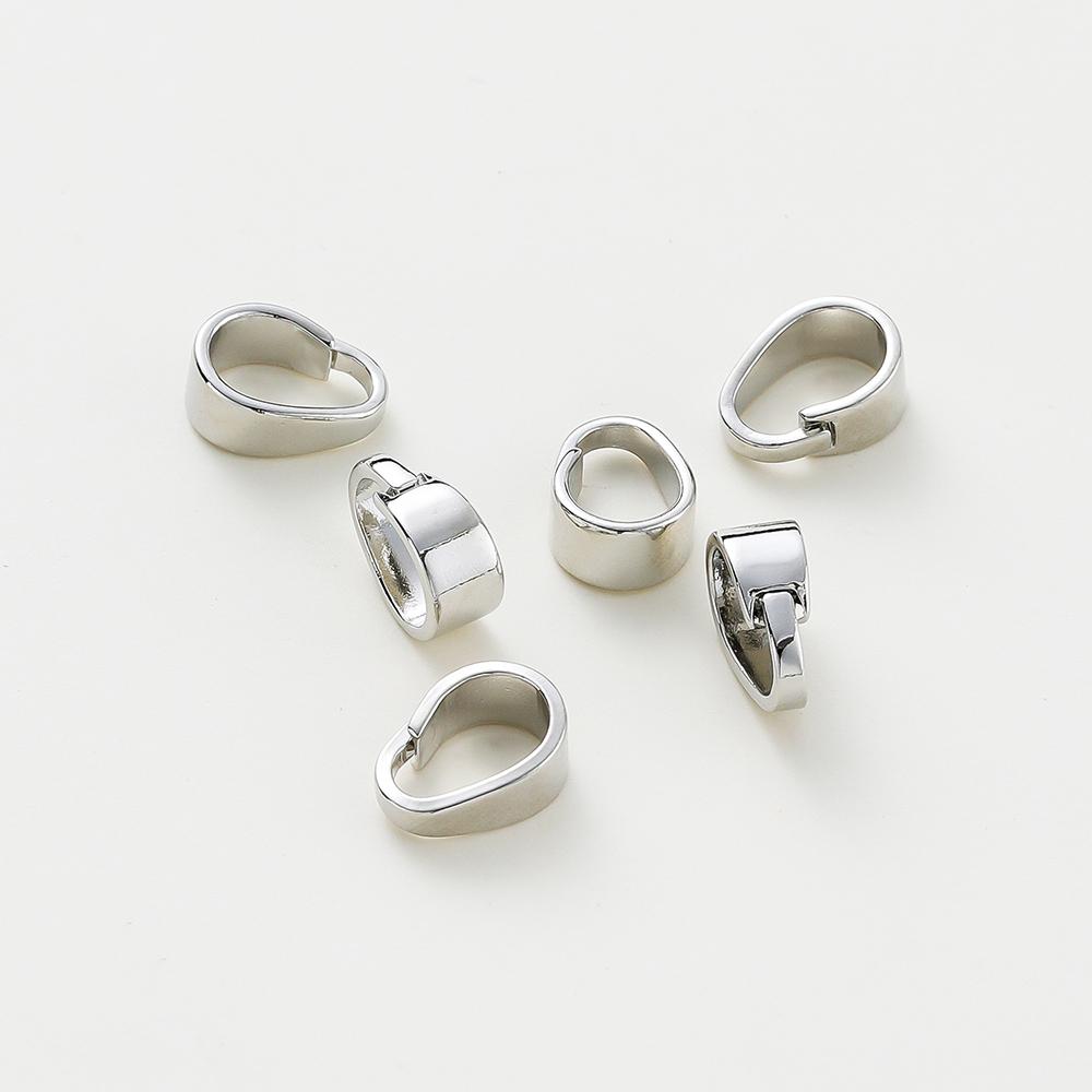 20 Stück/Los 14K 18K Goldfarbe Anhänger Klemmen Melonensamen Charm-Verschlüsse Verbinder Großhandel Für DIY Halskettenherstellung Zubehör