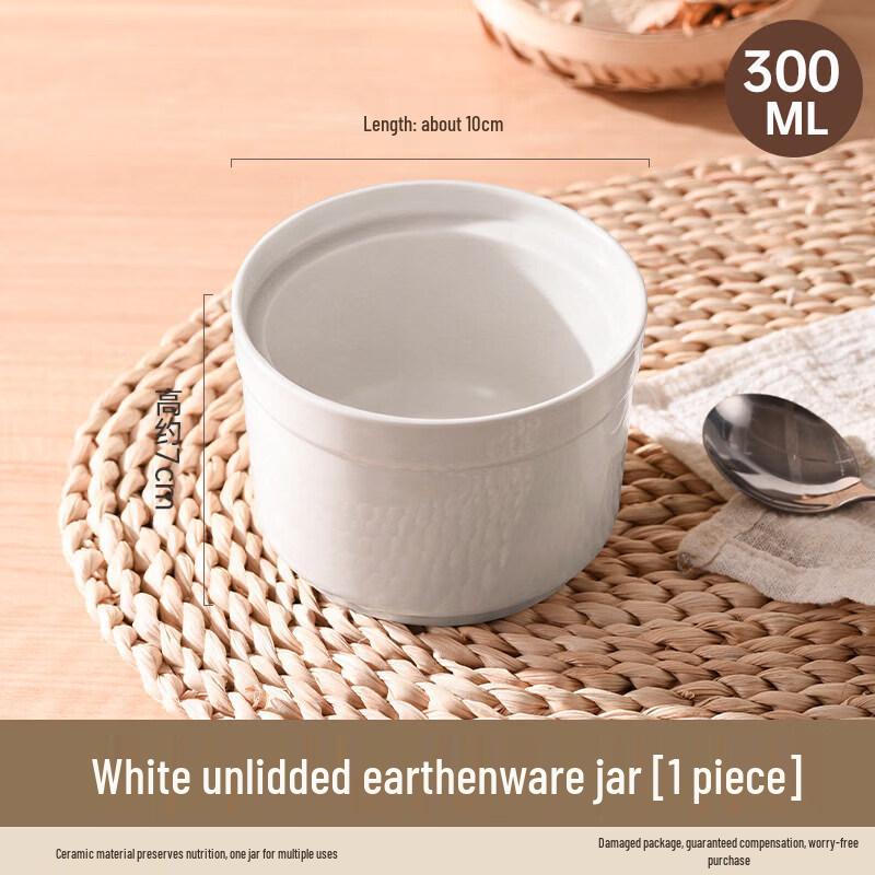 Qiwei Ceramic Single-Serve Steaming Bowl with Lid