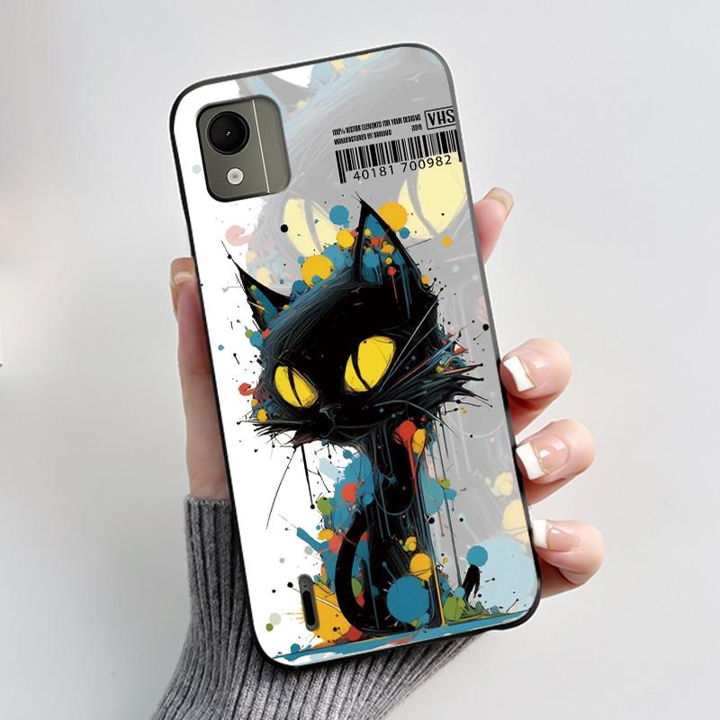 Cute Case For Nokia C110 4G Fundas Capa Printing Shell Protective Cover Soft Silicone Cartoon Phone Casing Coque