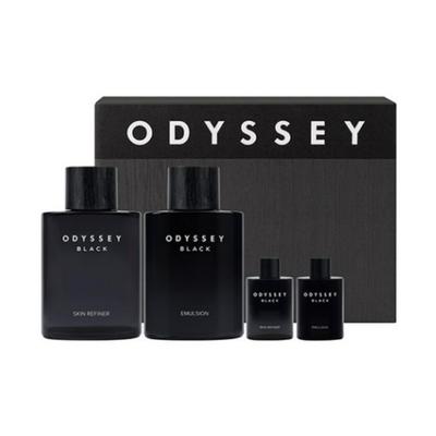 Odyssey Black Special Black Skin Refiner 130ml + 30ml, Black Emulsion 130ml + 30ml — 2‑Piece Set