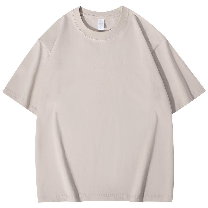 Unisex Heavyweight 260g Pure Cotton Round Neck Opaque White T-Shirt