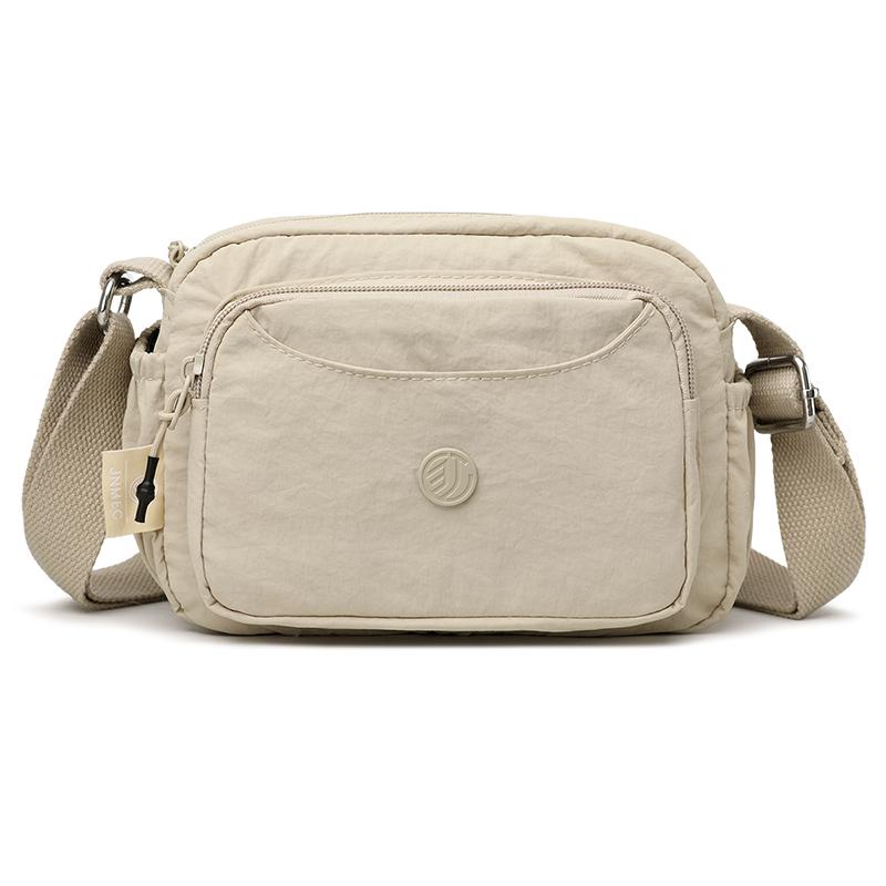 2026 New Jialgshi Fashiable and Versatile Women s Single Shoulder Bag, Casual and Simple Crossbody Bag, Waterproof Nyl Fab (20cm<Max Length<30cm) хаки