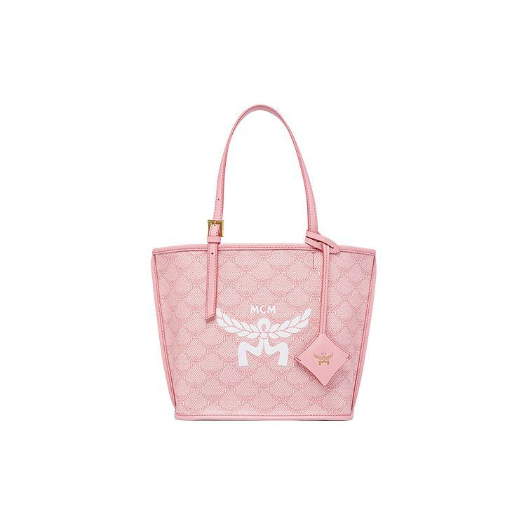 

MCM Himmel Lauretos All Over Print Design Faux Leather Tote Bag Shopping Bag Shoulder Handbag Mini Women Tote Bags Cherry-Blossom-Pink MWPESAC02P6001 Basic Set (Bag+Dust Bag)