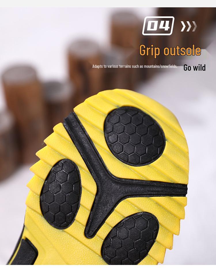 Kids' Mid-Calf Snow Boots: Warm, Thick, Plus-Velvet Winter Style for Boys & Girls