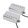 FLEOR Humbucker Pickup Ceramic Guitar Neck Bridge Pickup Set Chrome Fit Les Paul Style Electric Guitar +