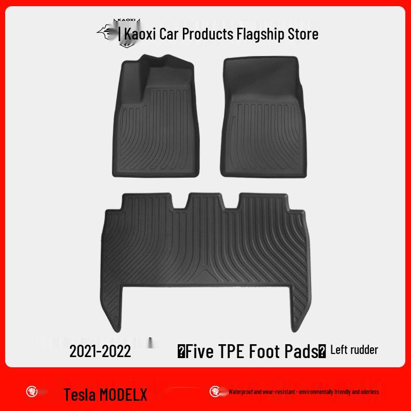 Waterproof TPE Floor & Trunk Mats for 2022 Tesla Model X (LHD & RHD)