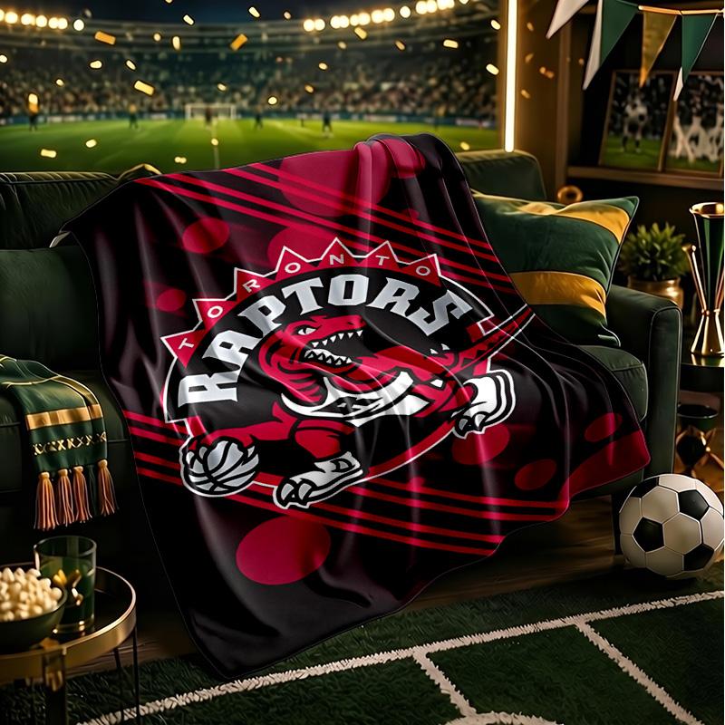 Raptors Basketball Logo Blanket Lightweight Flannel Bedding Blanket Perfect for Travel, Camping, Living Rooms, Offices, Sofas, Fan Christmas Gift