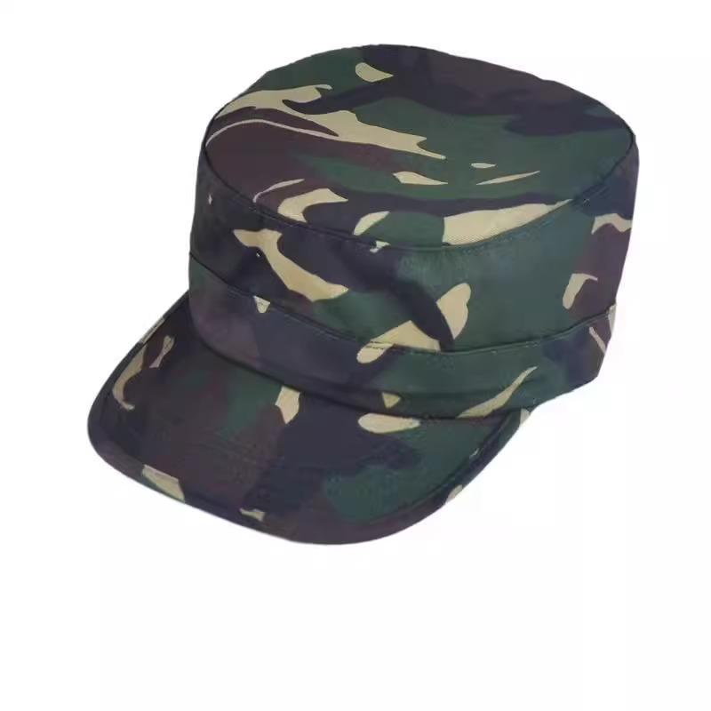 Maskáčová prachotěsná plochá kšiltovka pro stavebnictví, studenty, ochranu před sluncem a horolezectví - Unisex.