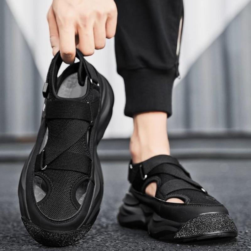 Men's Summer Sandals Non-slip Fashion Comfortable Casual Slip-on Breathable Water Proof Round Toe Platform Flat Heel Summer Main