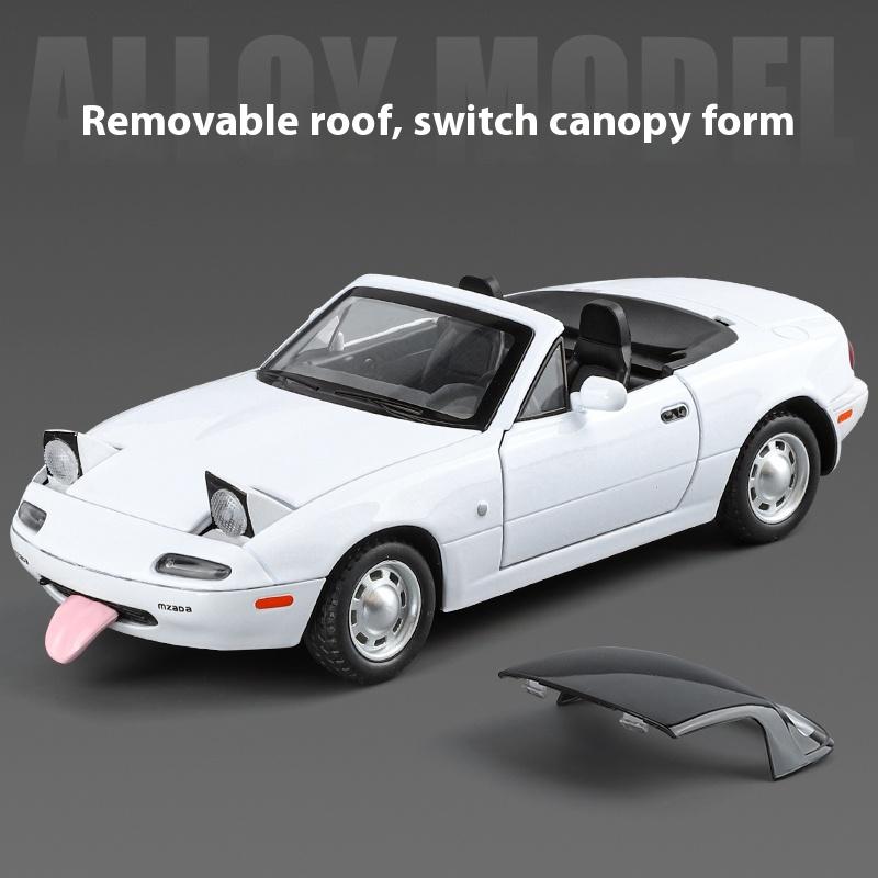 1/24 Scale Mazda MX-5 Alloy Car Model with Authentic Sound Effects, Perfect Display Piece for Car Enthusiasts and Collectors