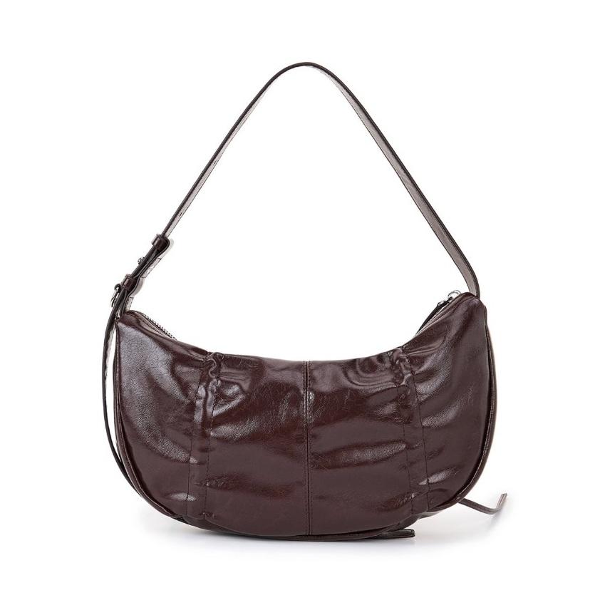 Matin Kim HALF SHIRRING RIBBON ROUND BAG - 6 Colors