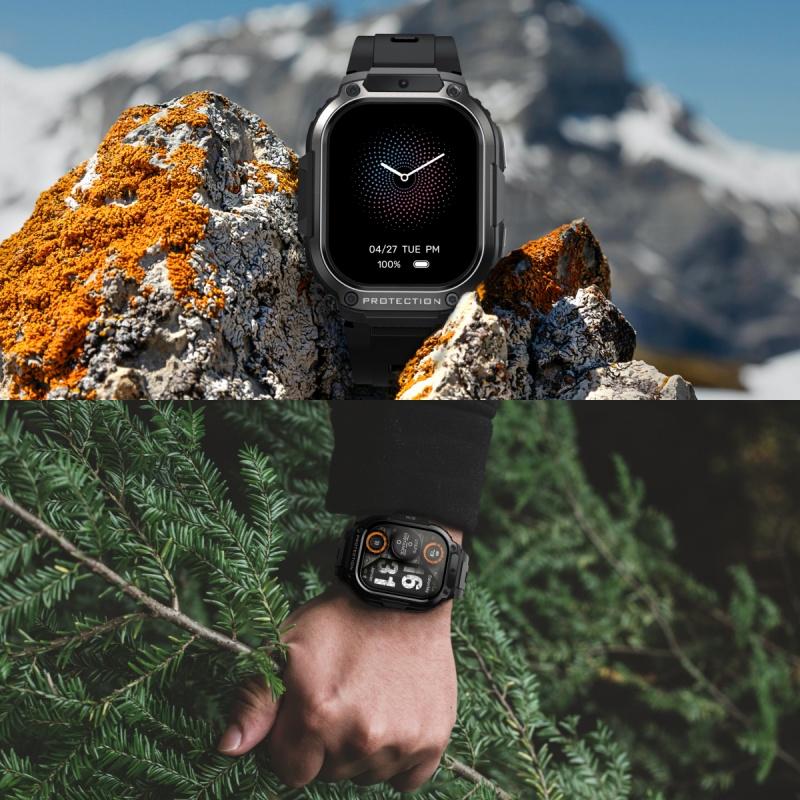 DM63 4G Smartwatch 2,13 tommer Android 8.1 2GB RAM 16G ROM 1000mAh Single SIM WIFICamera GPS Sports Watch