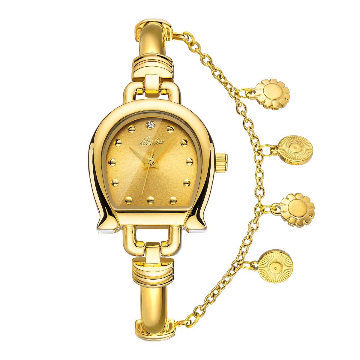 

Милые женские модные часы с маленьким циферблатом, кварцевые, браслет, наручные часы, новинка с подвеской, женские наручные часы