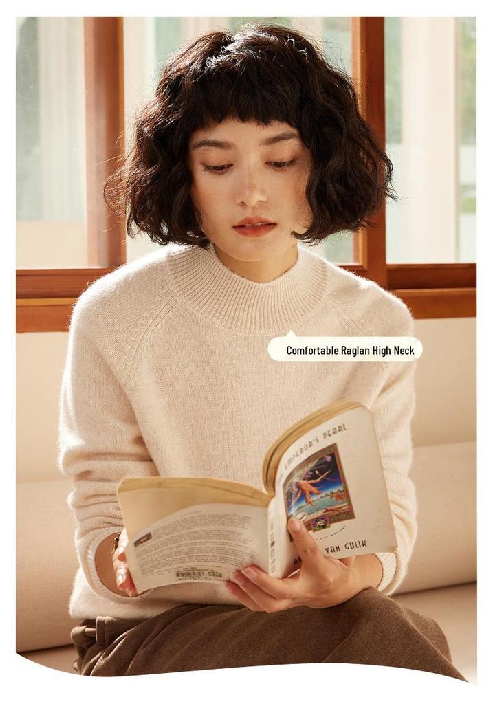 Women's Cashmere Sweater: Thickened Seven-Needle Knit Pullover for Autumn & Winter