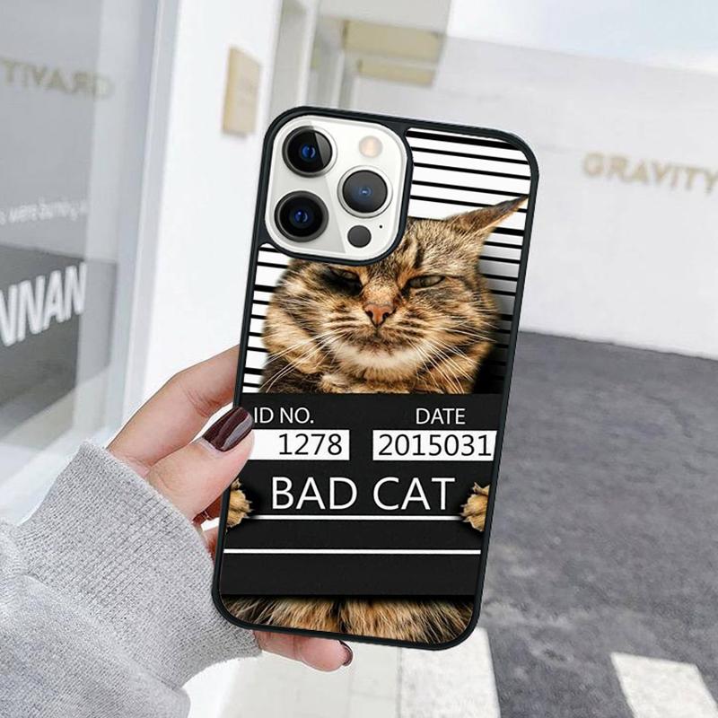 Funny Cute Cat Animal Phone Case For iPhone 17 Air 15 16 Cover  11 13 14 Pro Max 12 Plus Max Fundas