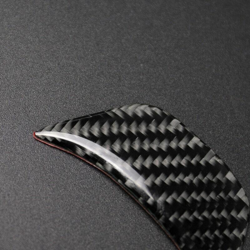 For Chevrolet Equinox 2018-2024 Carbon Fiber Interior Steering Wheel Cover Trim